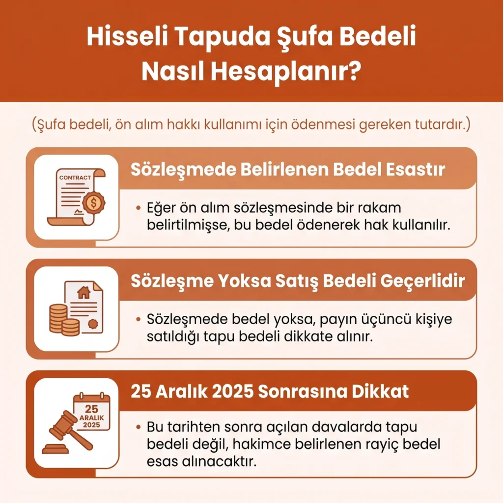 Hisseli Tapuda Şufa Bedeli Hesaplama