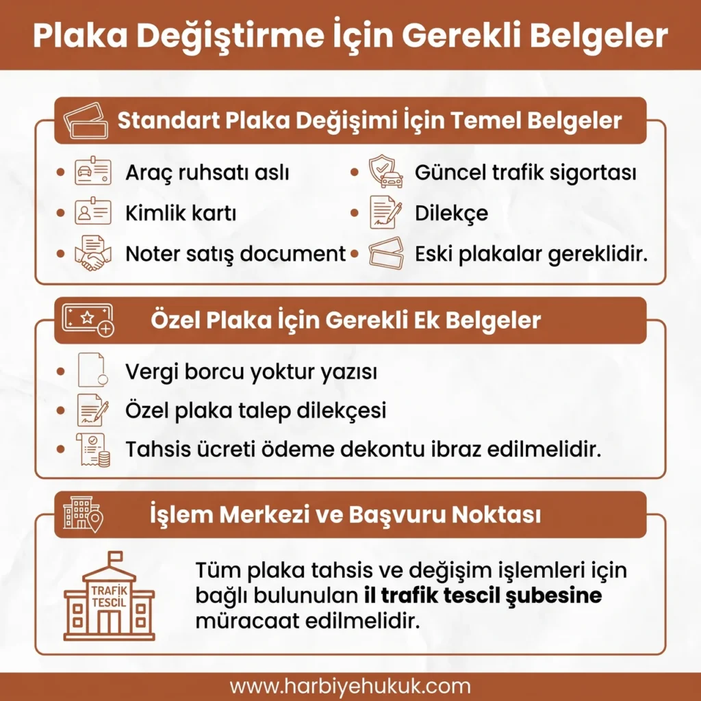Plaka Değiştirme İçin Gerekli Belgeler