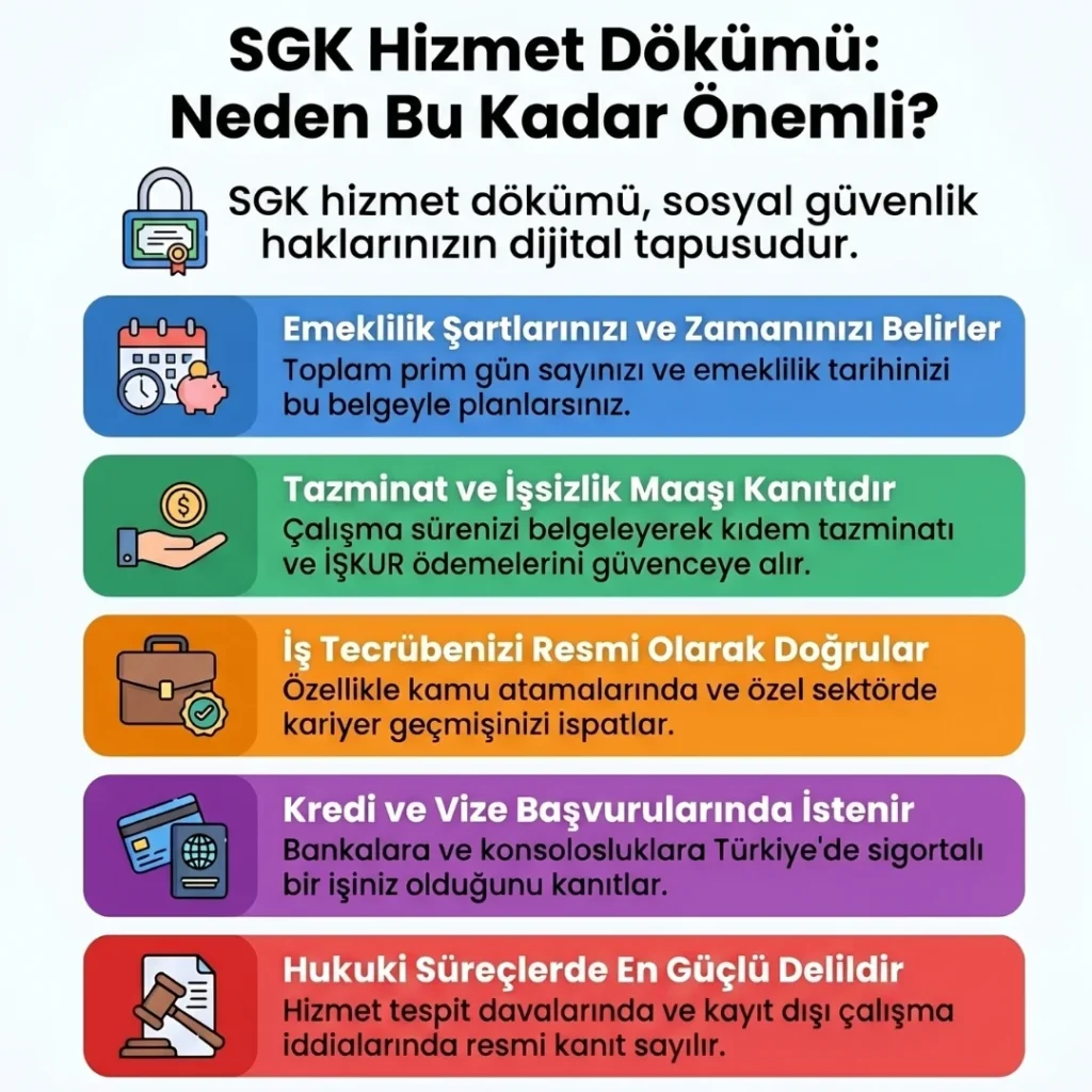 SGK Hizmet Dökümü Neden İstenir?