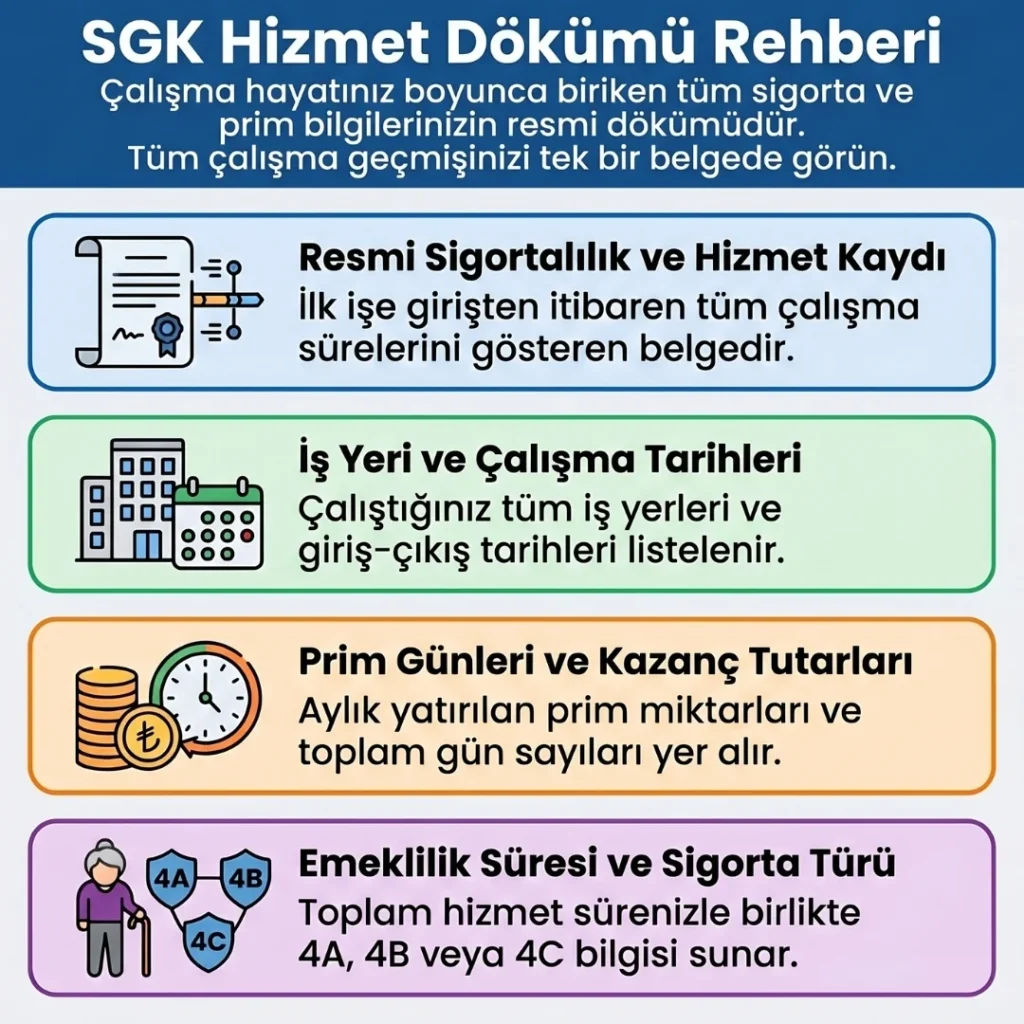 SGK Hizmet Dökümü Rehberi