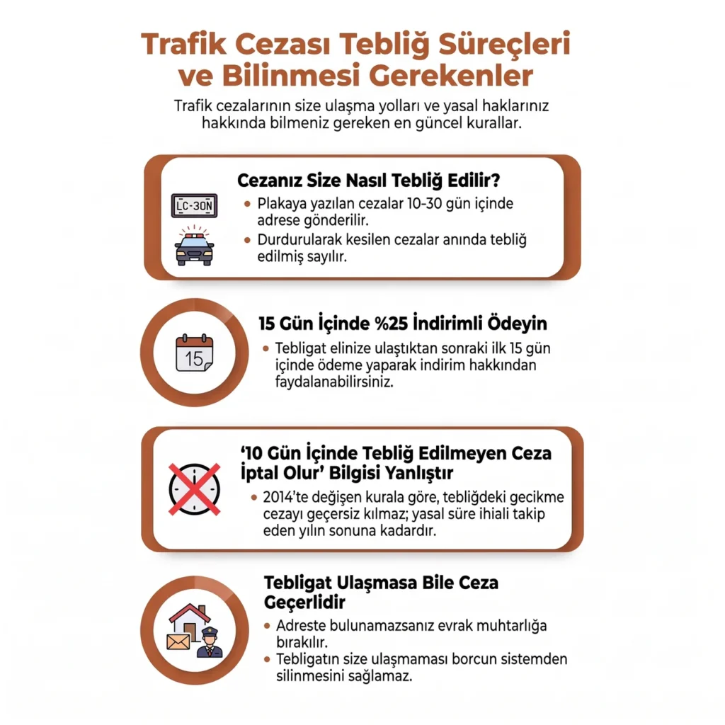 Trafik Cezası Ne Zaman Tebliğ Edilir?