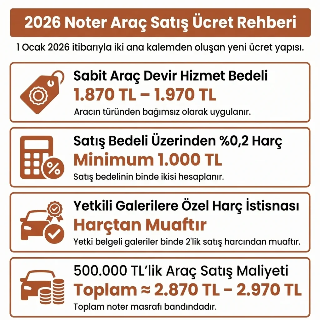 Araç Satış Noter Ücretleri