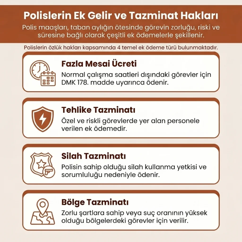 Polis Maaşı Ek Gelir ve Ödemeler