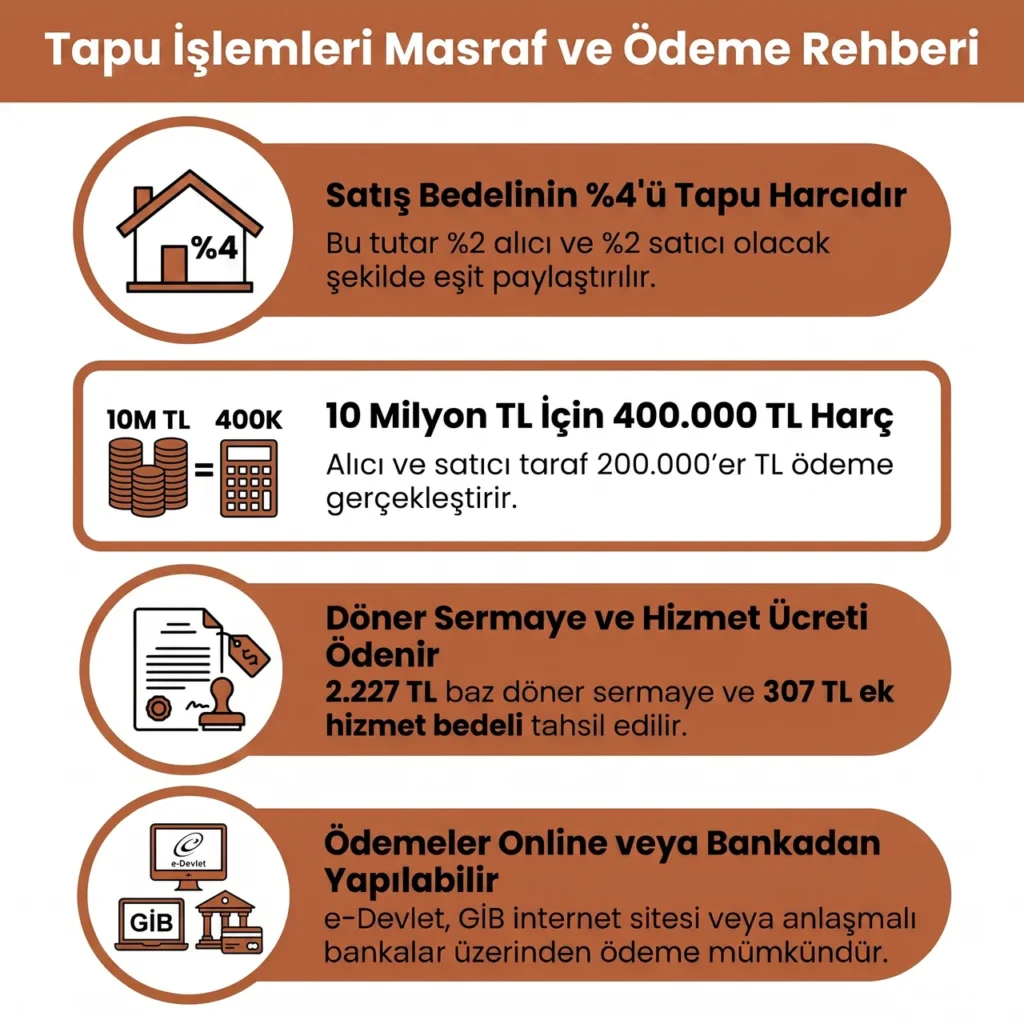 Tapu Masrafları ve Ödeme