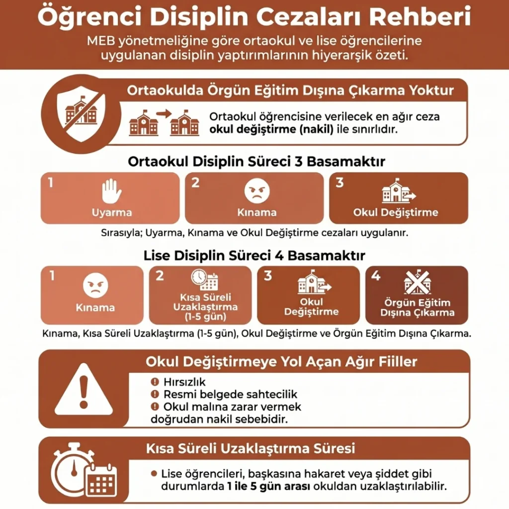 Ortaokul ve Lise Öğrenci Disiplin Cezaları