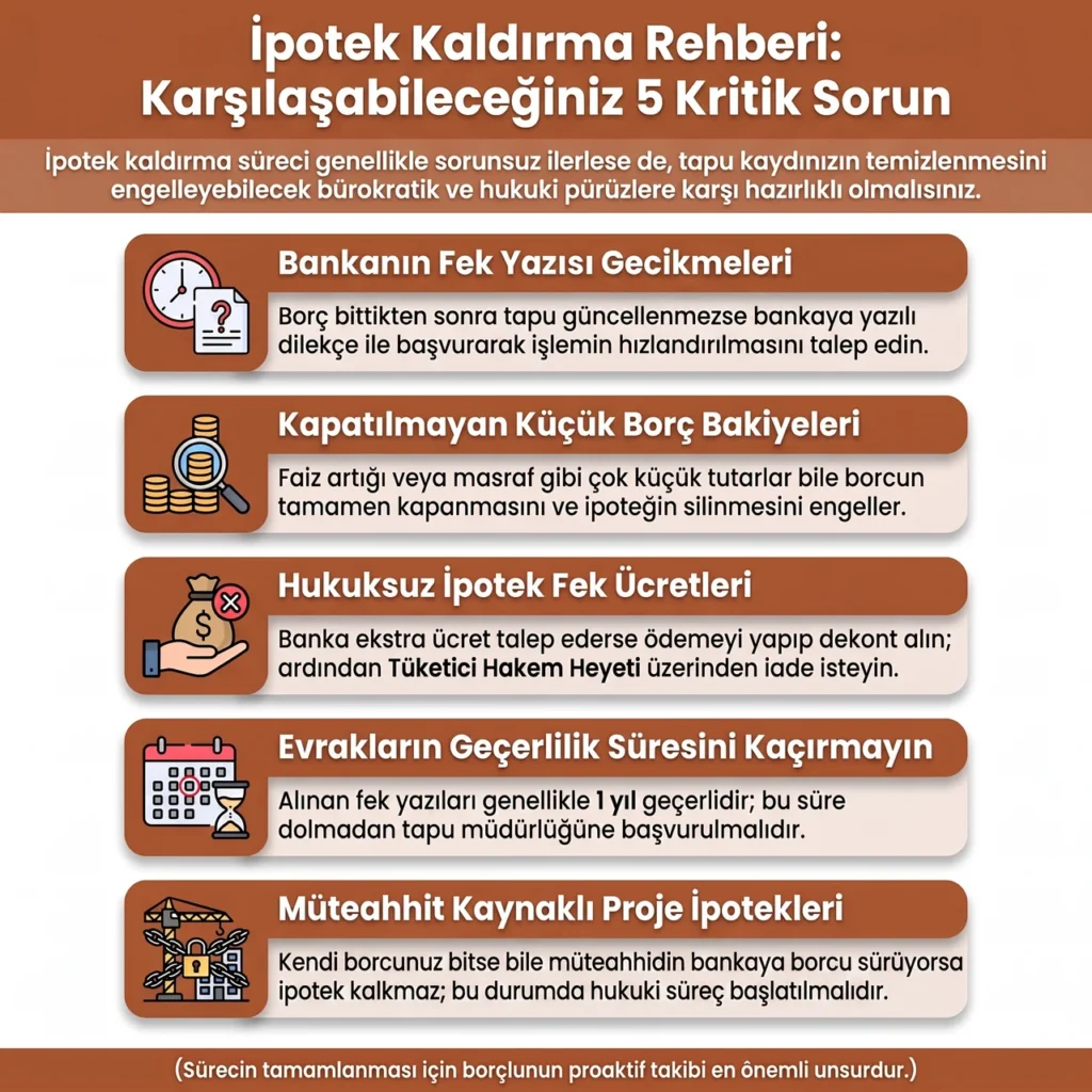 İpotek Kaldırma Sürecindeki Sorunlar