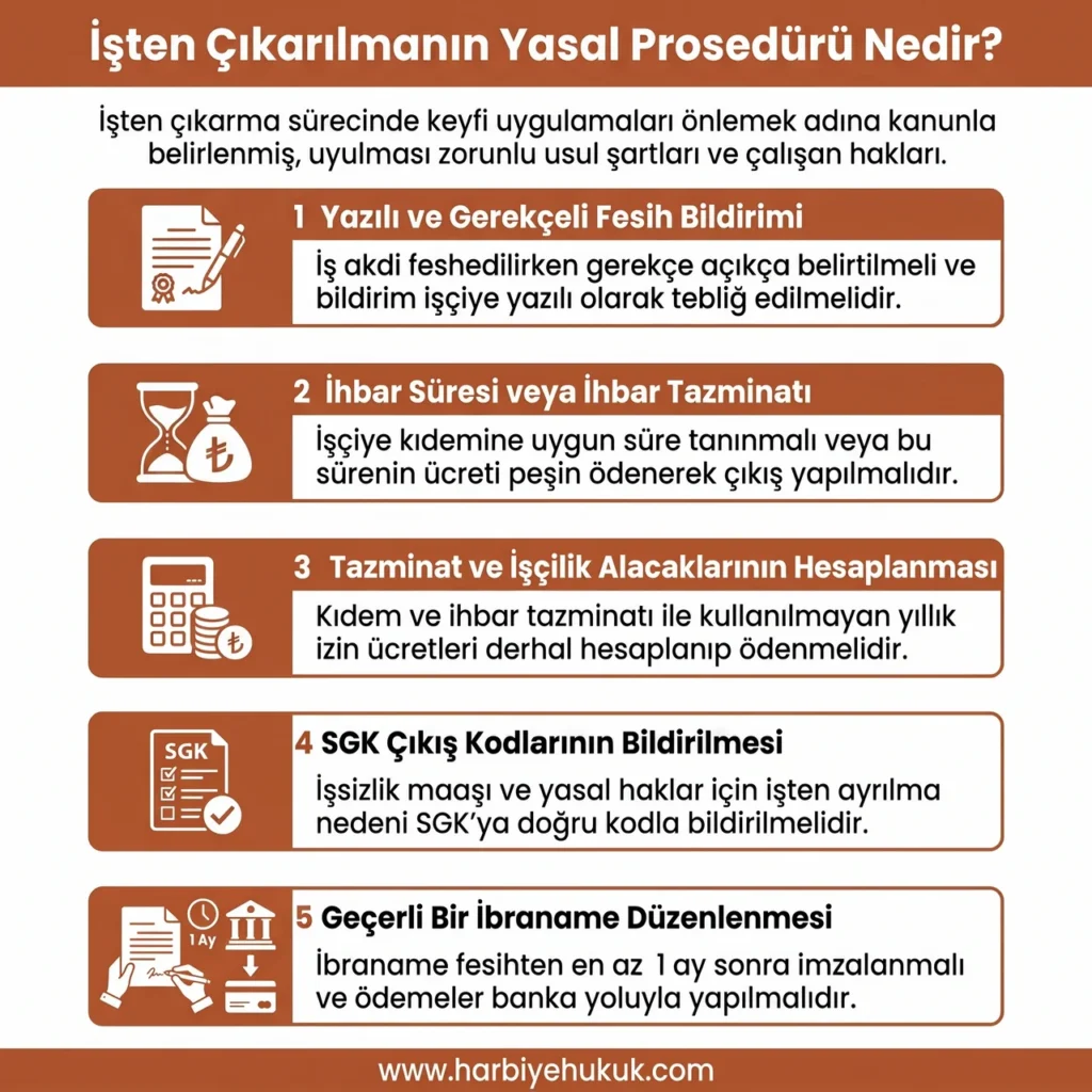 İşten Çıkarılmanın Yasal Prosedürü Nedir?