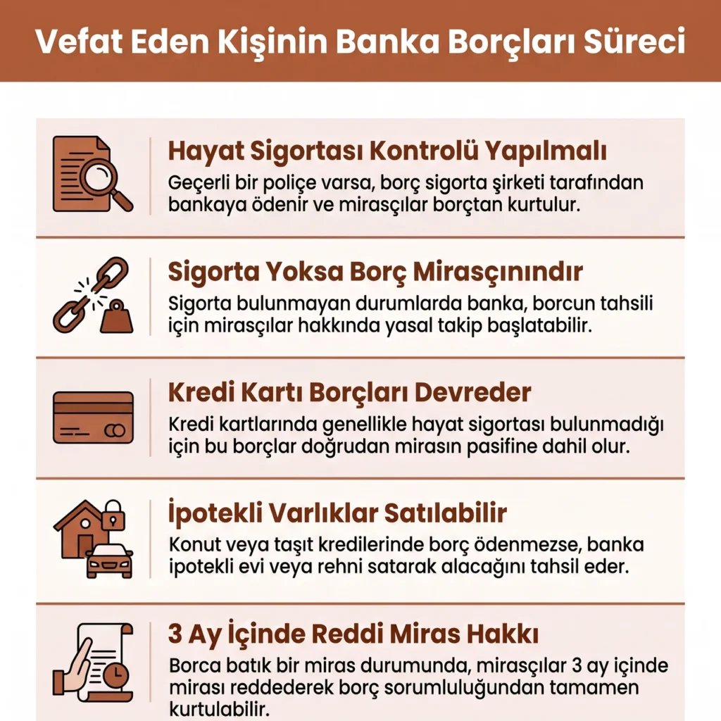 Ölen Kişinin Banka Borçları