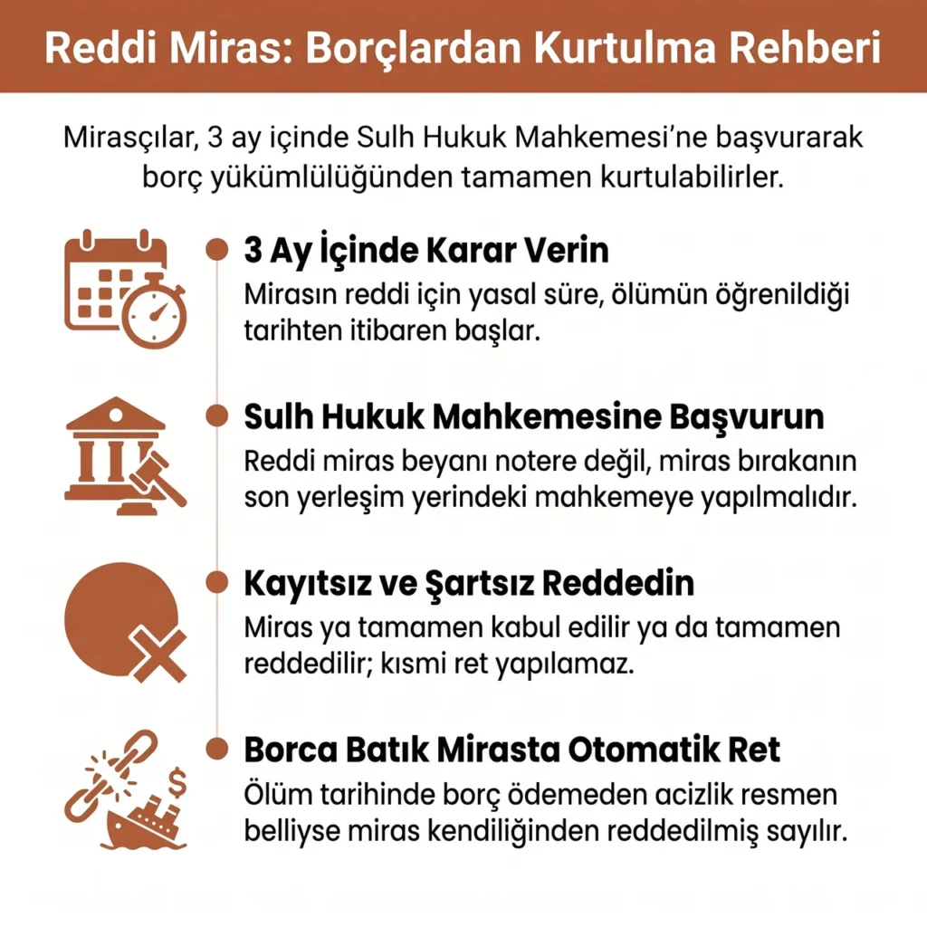 Ölen Kişinin Borçlarında Reddi Miras