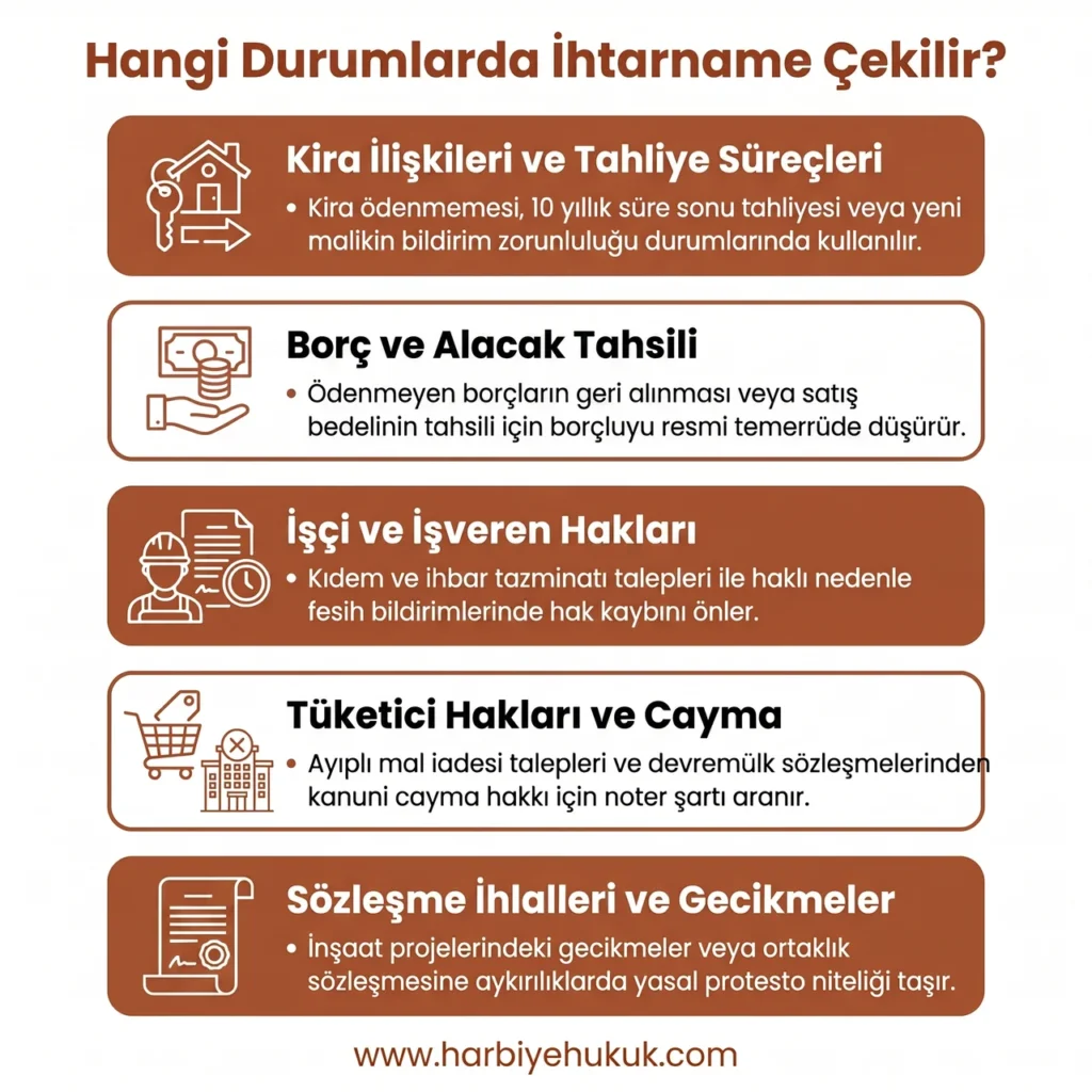 Hangi Durumlarda İhtarname Çekilir?