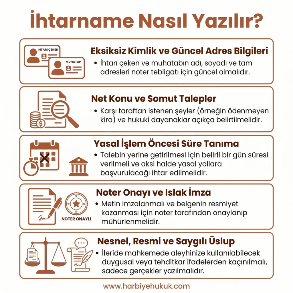 İhtarname Nasıl Yazılır?