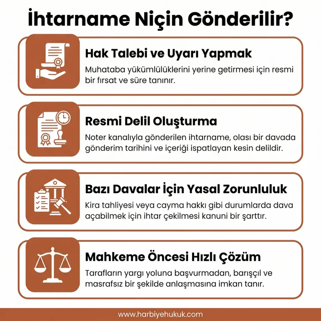 İhtarname Niçin Gönderilir?