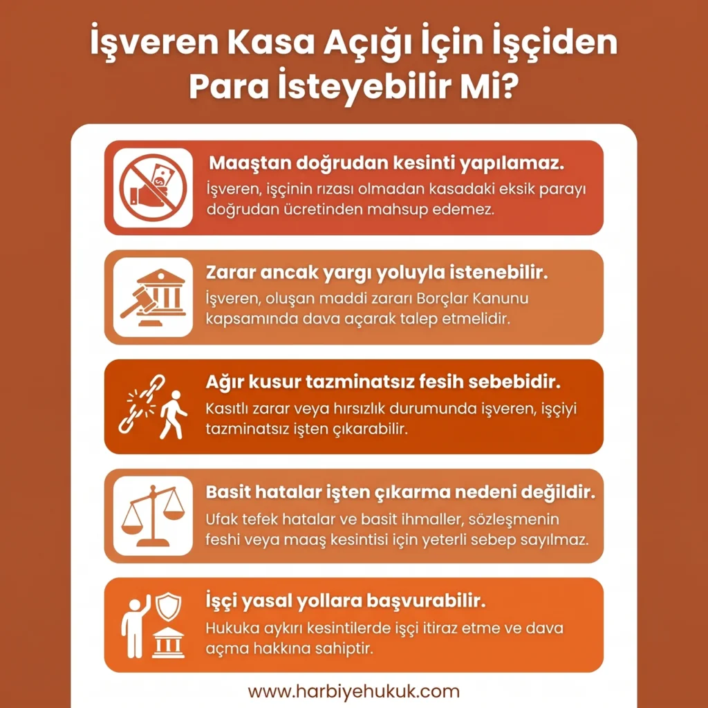 İşveren Kasa Açığı için İşçiden Para İsteyebilir Mi?
