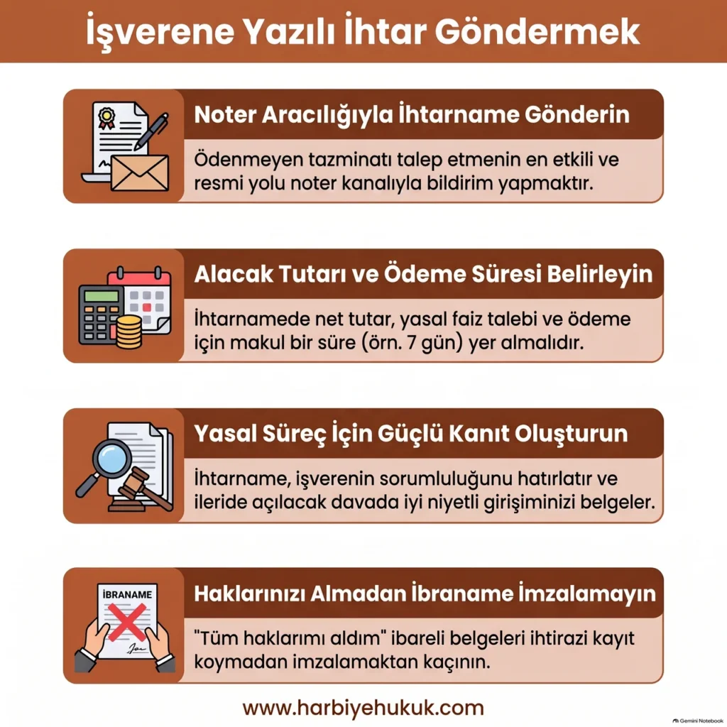 İşverene Yazılı İhtar Gönderme Rehberi