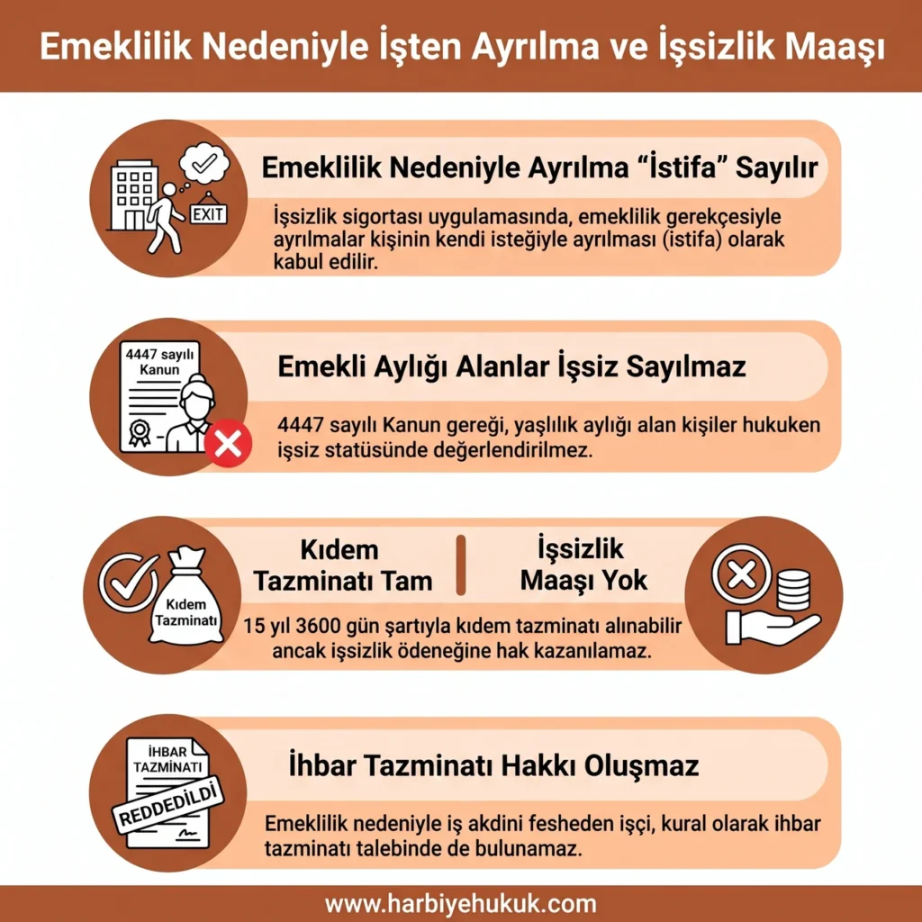 Emeklilik Nedeniyle İşten Ayrılma ve İşsizlik Maaşı