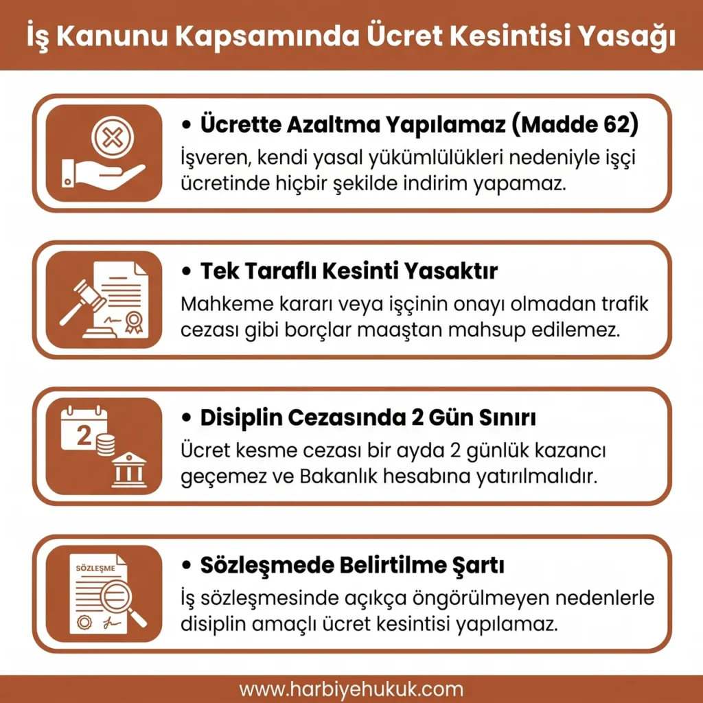 İş Kanunu Kapsamında Ücret Kesintisi Yasağı
