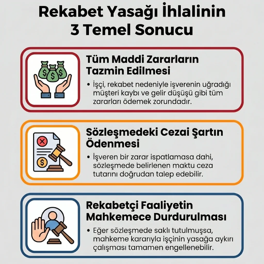 Rekabet Yasağı İhlal Sonuçları