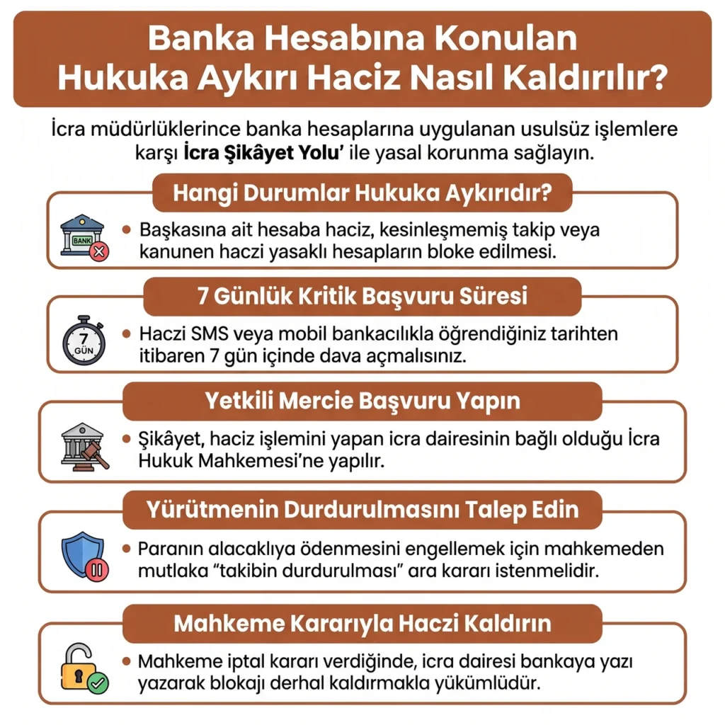 Banka Hesabına Konulan Hukuka Aykırı Haczi Kaldırma Yolları