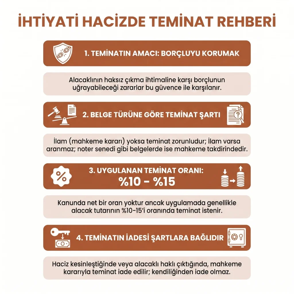 İhtiyati Hacizde Teminat Oranı