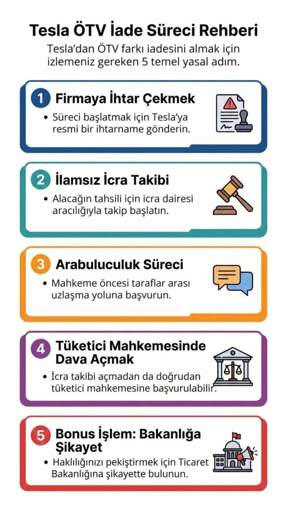 Tesla ÖTV farkı iadesi süreci
