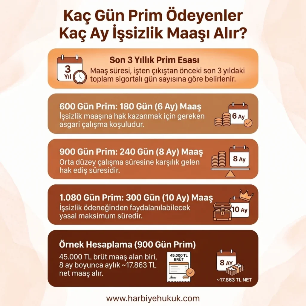 Kaç Gün Prim Ödeyenler Kaç Ay İşsizlik Maaşı Alır?