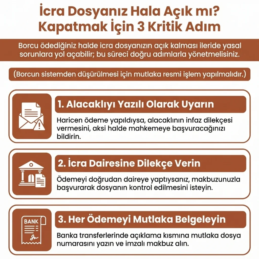 Borcu Ödenen İcra Dosyası Nasıl Kapalı İnfaz Olur?