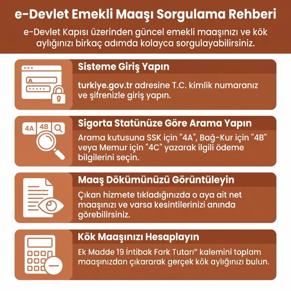 e-Devlet Zamlı Emekli Maaşı Sorgulama