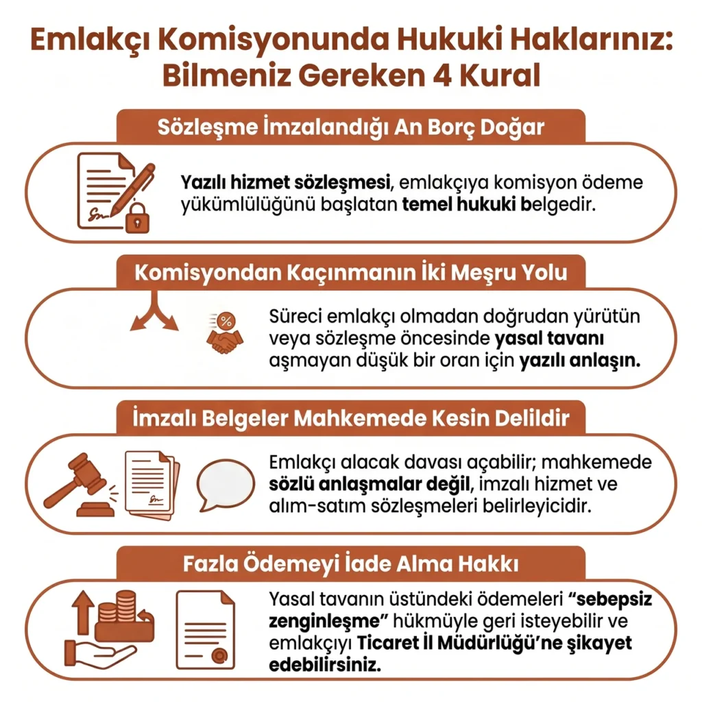 Emlakçı Komisyonu Ödenmezse Ne Olur?