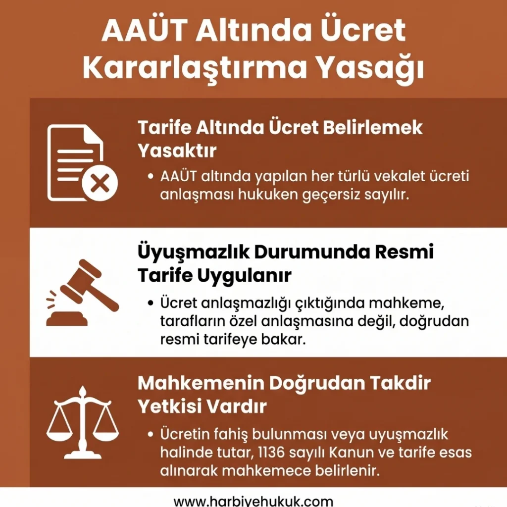 AAÜT Altında Ücret Kararlaştırma Yasağı