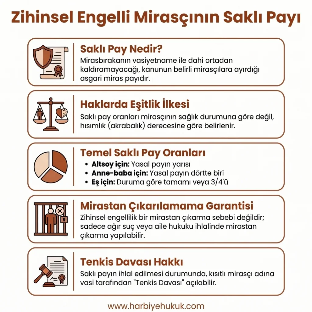Zihinsel Engelli Mirasçının Saklı Payı